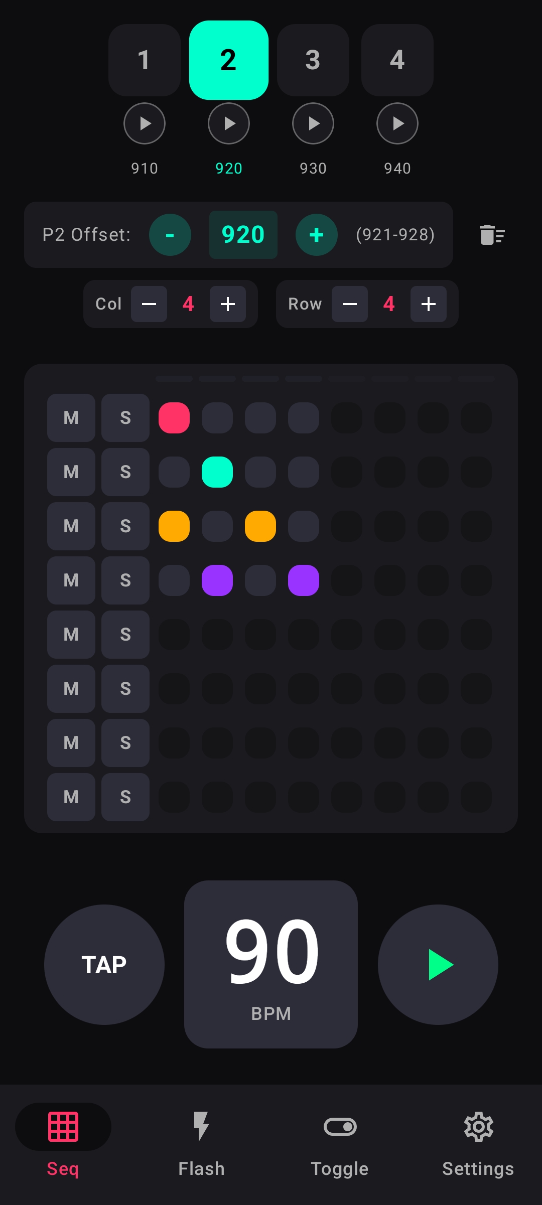 MaPAD Reduced 4x4 Grid