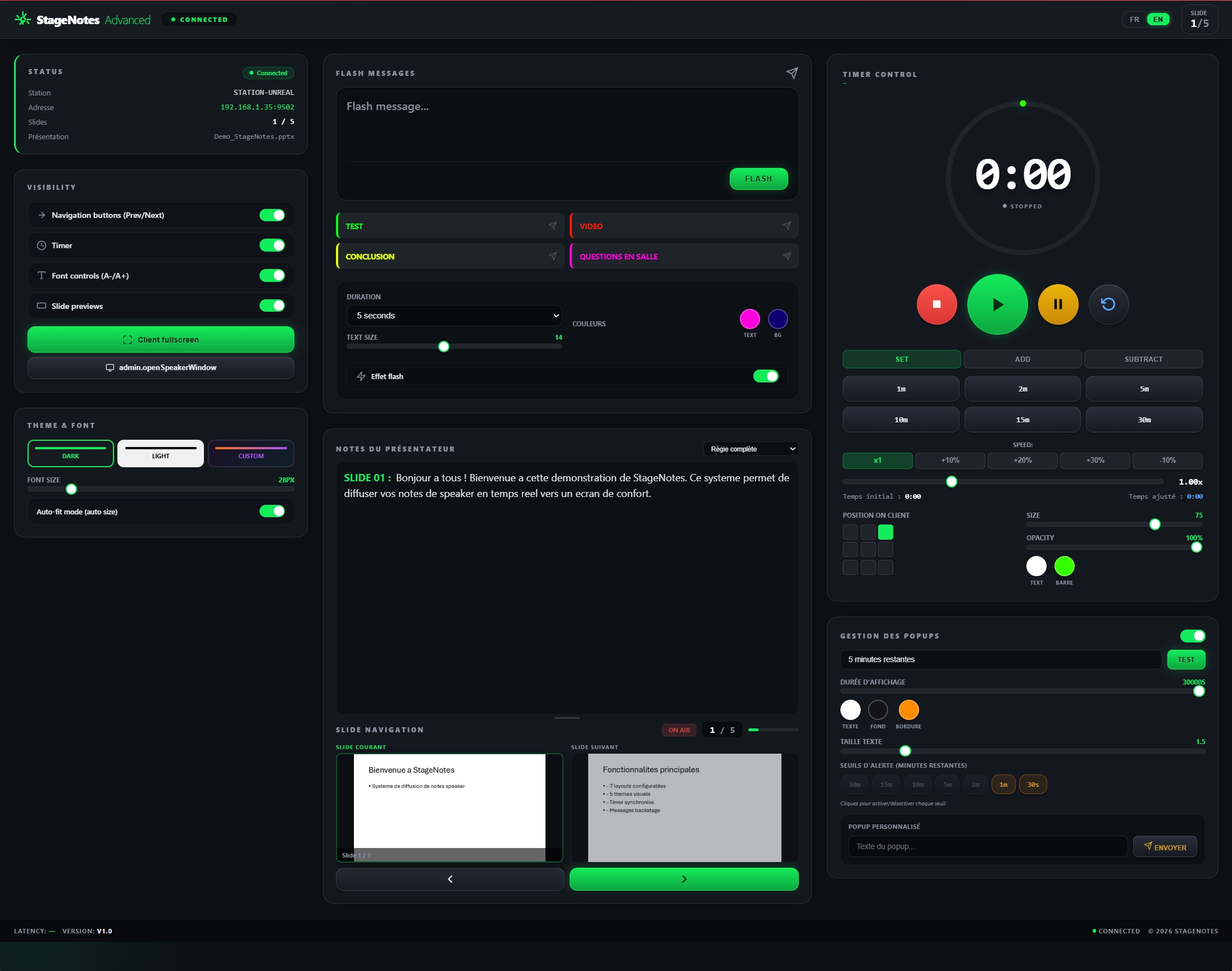 Admin Dashboard — EN