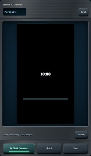 Application settings · placement