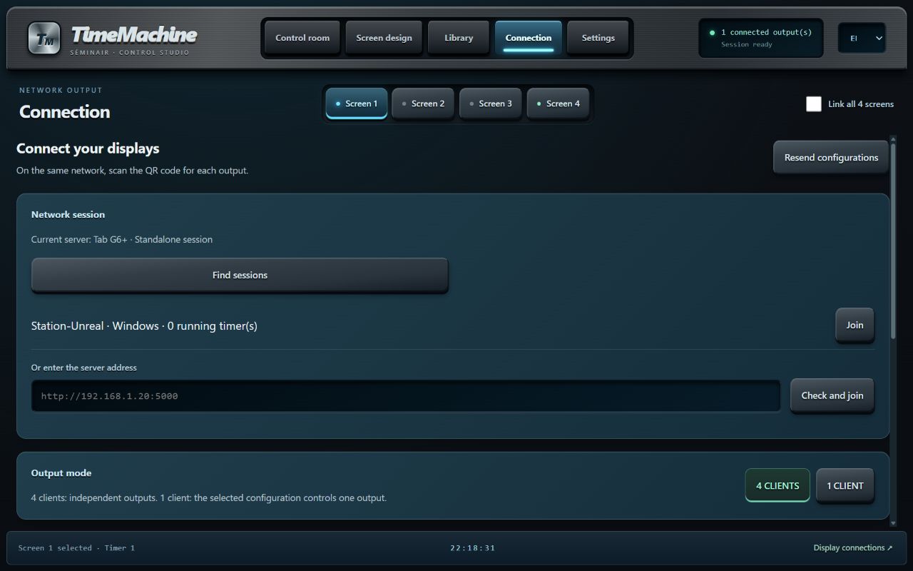 Application settings · network
