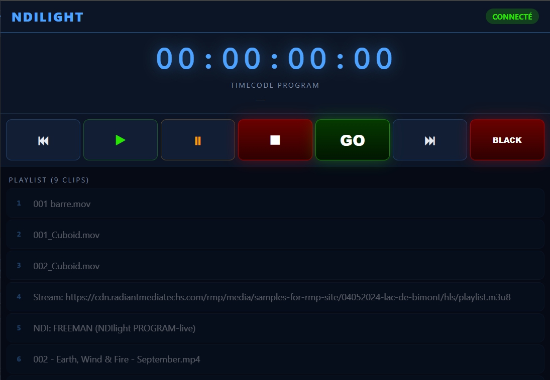 Web Remote — contrôle depuis un navigateur