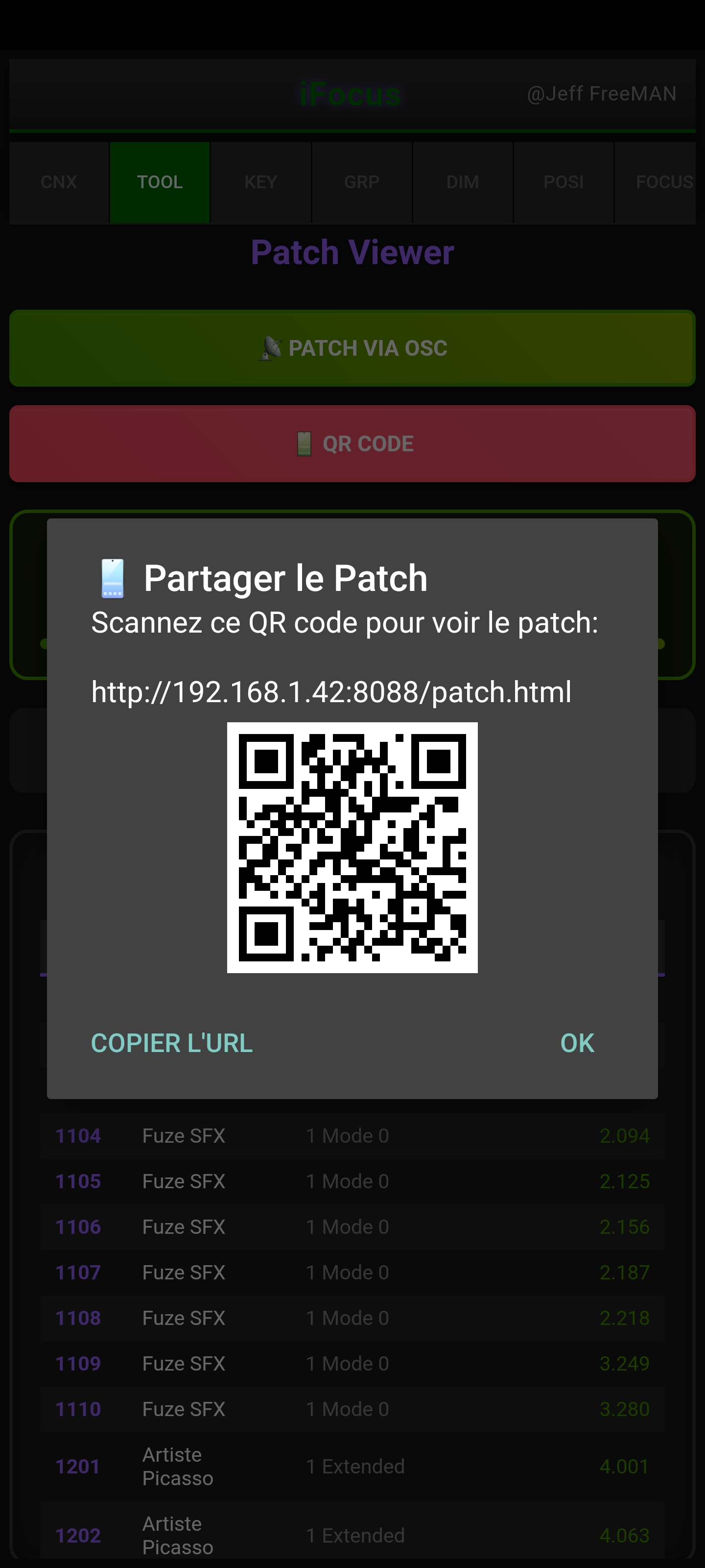 iFocus QR Code Sharing