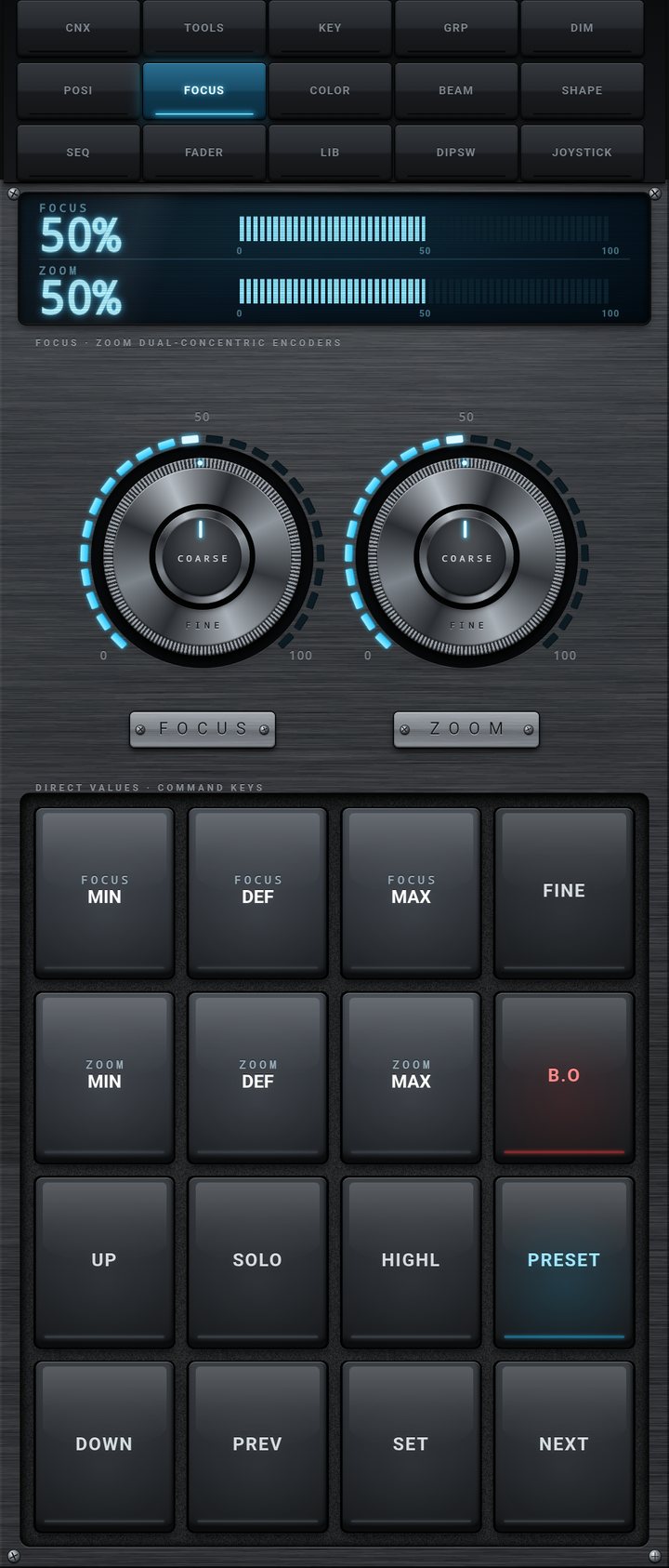 FOCUS tab on a phone