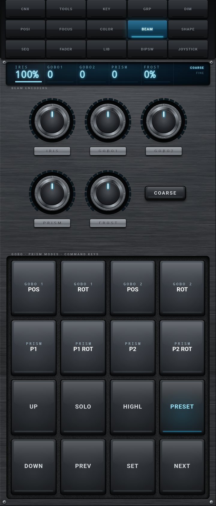 BEAM tab on a phone